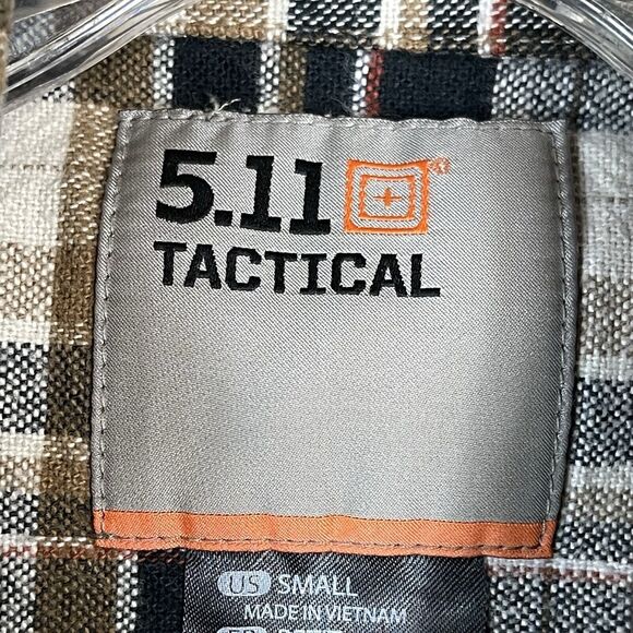 5.11 Tactical Shirt Mens Small Multicolor‎ Plaid Lester Long Sleeve Flannel - Picture 3 of 15